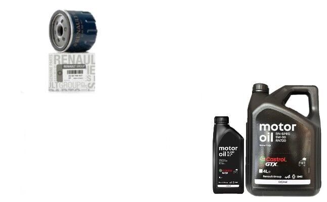Megane 3-III Fluence Yağ Bakım Seti 1.5 Dci K9K (2008-2016) (Motor Yağı+ Yağ Filtre)