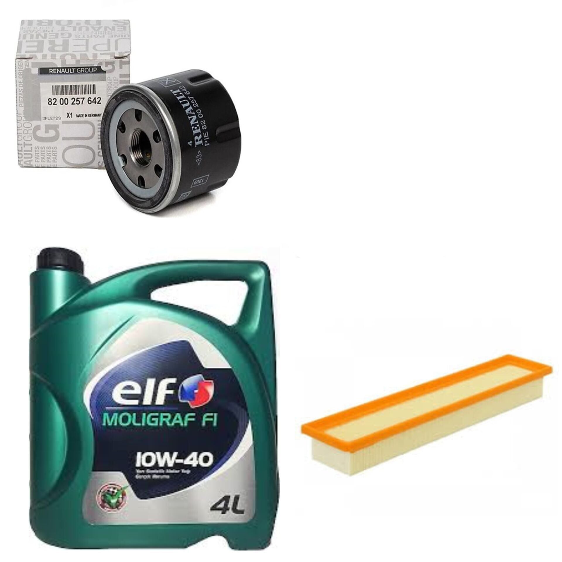 Clio 3-III Modus Yağ Bakım Seti 1.2 16V D4F (2003-2012)(Motor Yağı+Yağ +Hava+Polen Filtre )