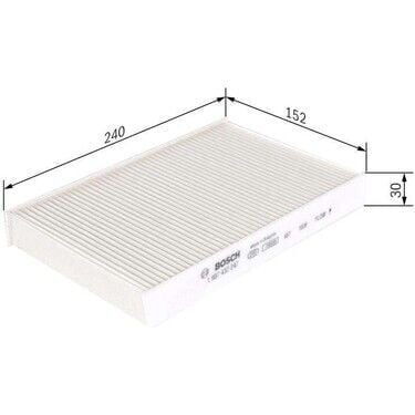 Megane 3-III Fluence Polen Filtresi Karbonsuz (2008-2016) 272772100R-272774936R -Bosch