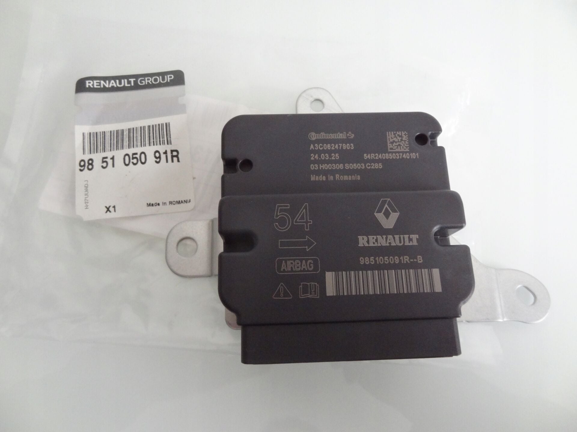 Master III Hava Yastığı Airbag Beyni 2010-2020 985105091R Renault Mais