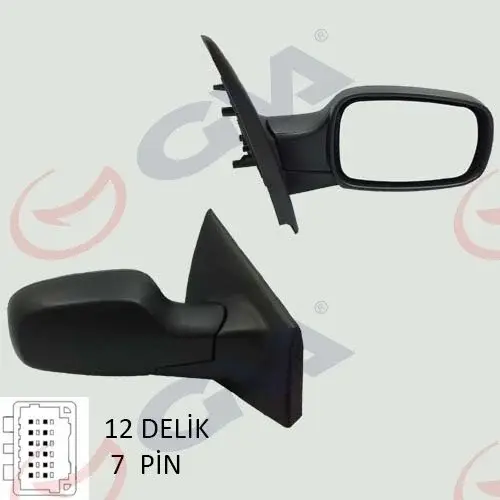 Clio III 05-09 Sağ Dış Dikiz Aynasi Elektrikli 7701061193-Gva