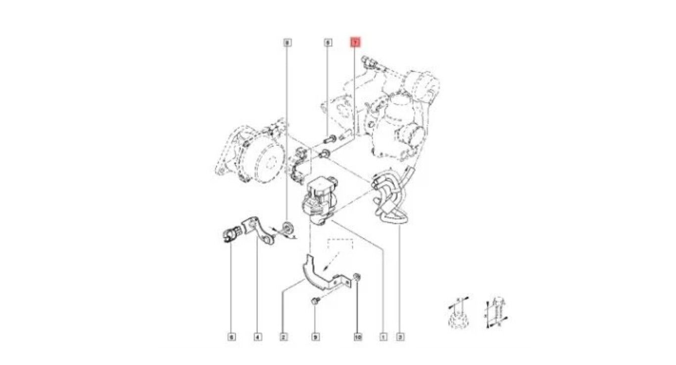 Megane 4-IV Su Pompası (Devirdaim) Kasnağı Civatası 1.3 Tce H5H 7703002788 -Renault Mais