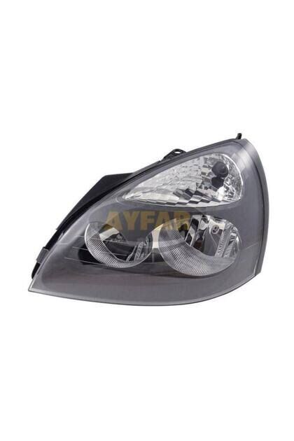 Renault Clio 2-II Gri Renk Sol Far 7701057654-Ayfar