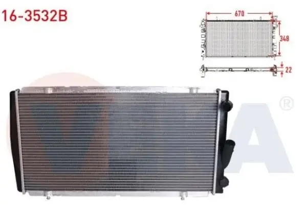 R21 Manager Optima Concorde Su Radyatörü 7702247464-Veka